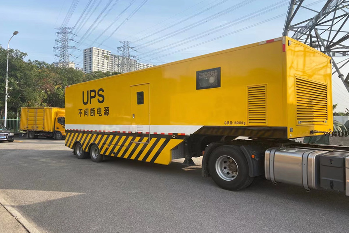 青湖路街道发电机租赁施工现场